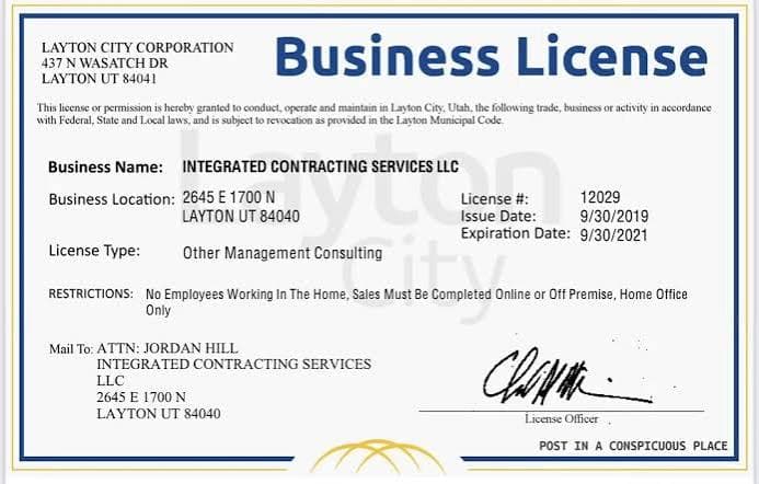 Licensed in Afghanistan